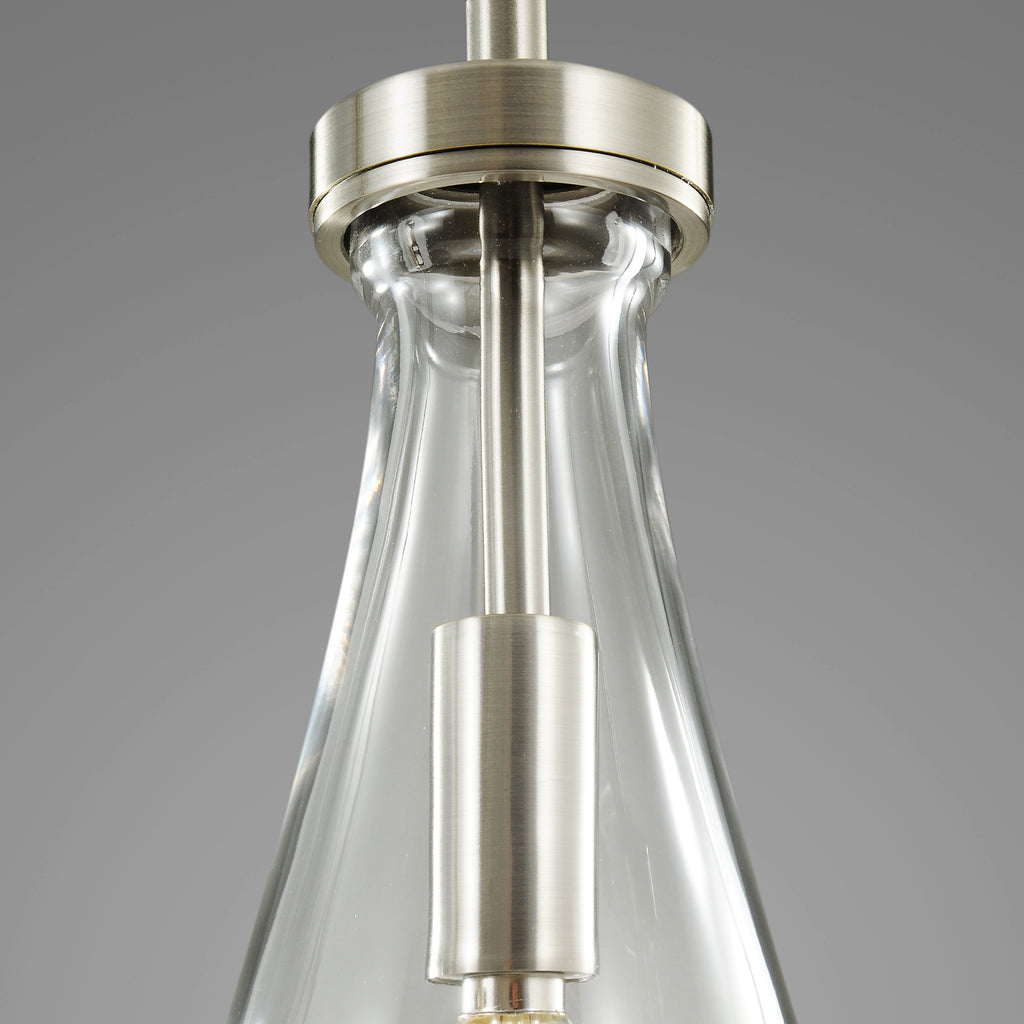 Raindrops 5-Light Rod Rectangular Chandelier