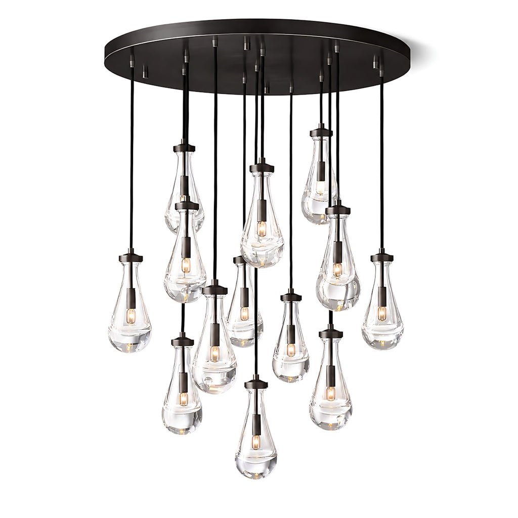 Raindrops Round Chandelier 36"