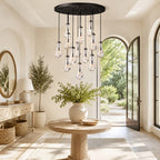 Raindrops Round Chandelier 36"