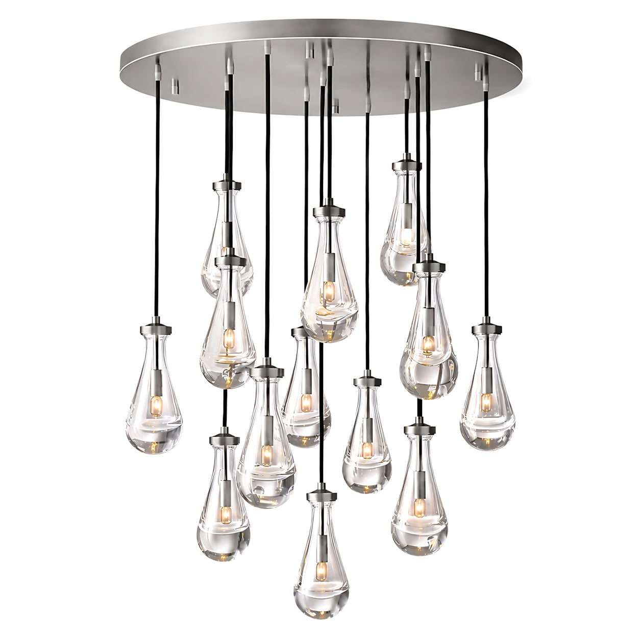 Raindrops Round Chandelier 36"