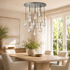 Raindrops Round Chandelier 36"