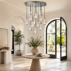 Raindrops Round Chandelier 36"