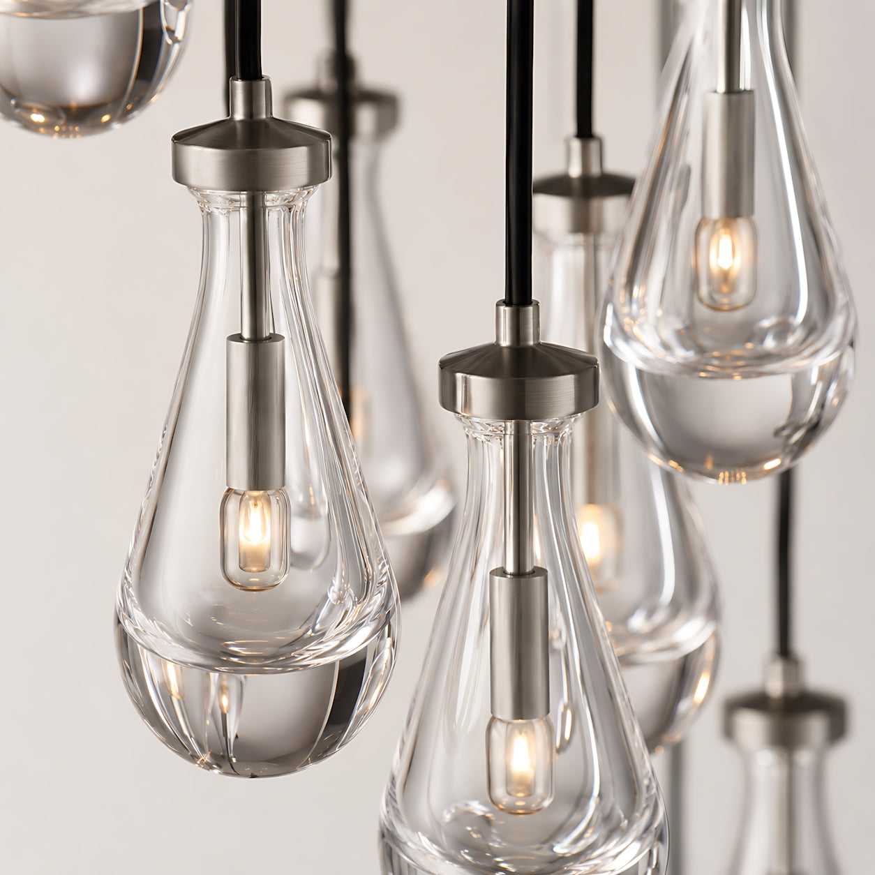 Raindrops Round Chandelier 36"