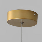 Ring Staircase Chandelier Light Gold LED Ceiling Light