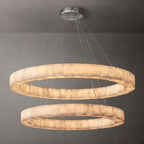  Riveage 2-Tier Round Calcite Chandelier 60"