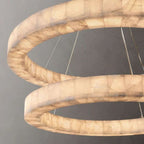  Riveage 2-Tier Round Calcite Chandelier 60"