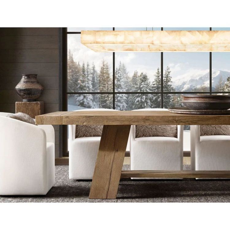 Riveage Rectangular Calcite Chandelier 72"