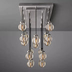 Pearl Spherical Modern Rectangular Chandelier 54”
