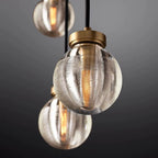 Pearl Spherical Modern Rectangular Chandelier 36”