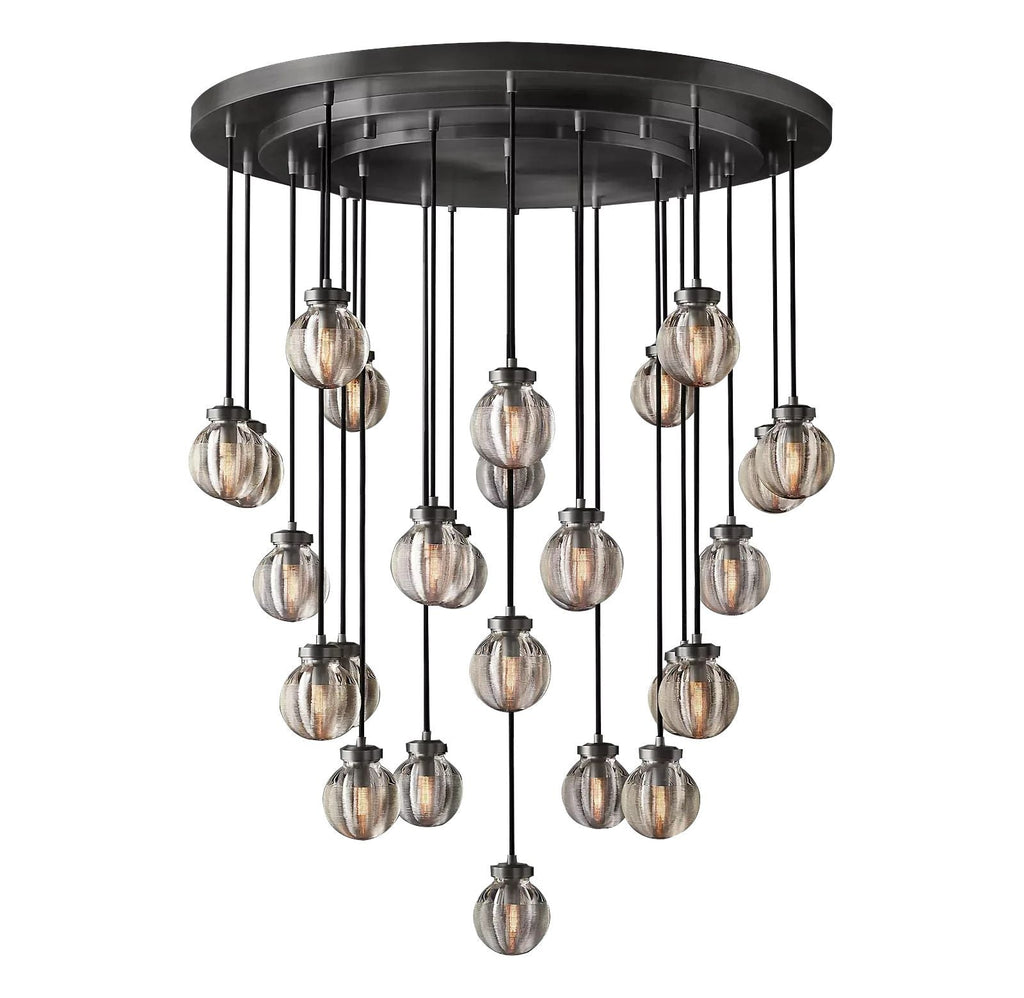 Pearl Spherical Modern Round Chandelier 38''