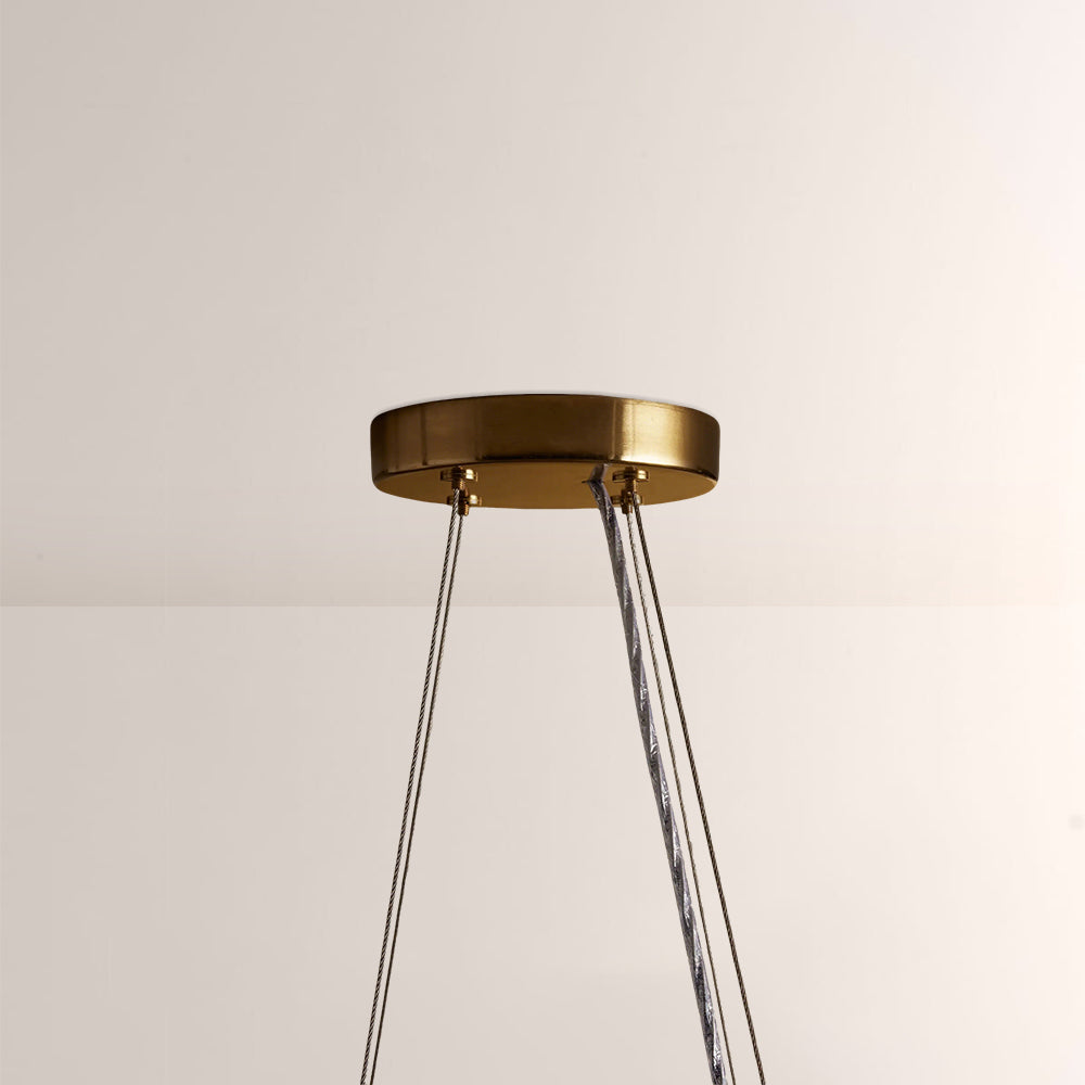 Rowan Jute Fringe Round Chandelier