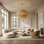 Rowan Jute Fringe Tiered Chandelier