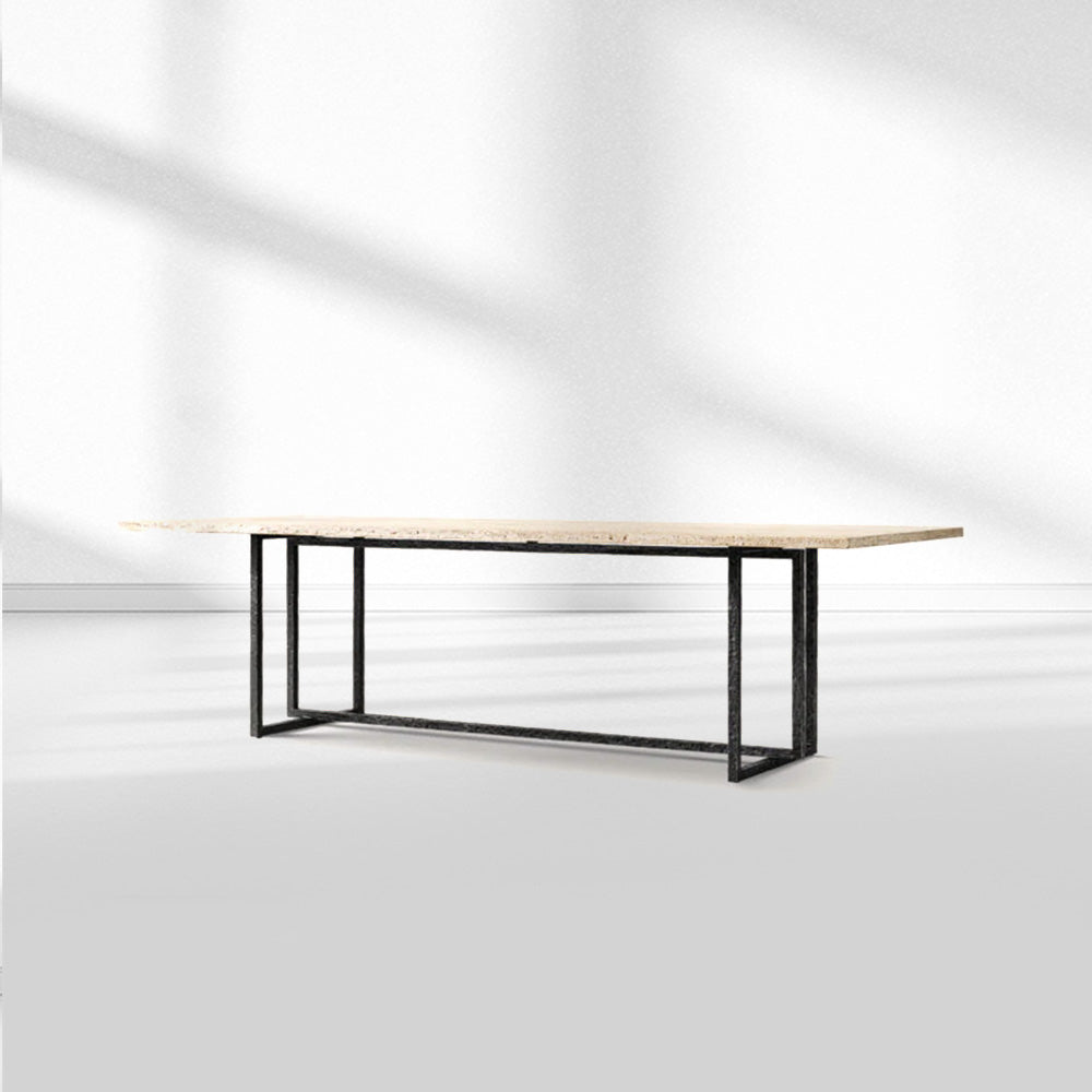 SalVerve Stone Rectangular Dining Table