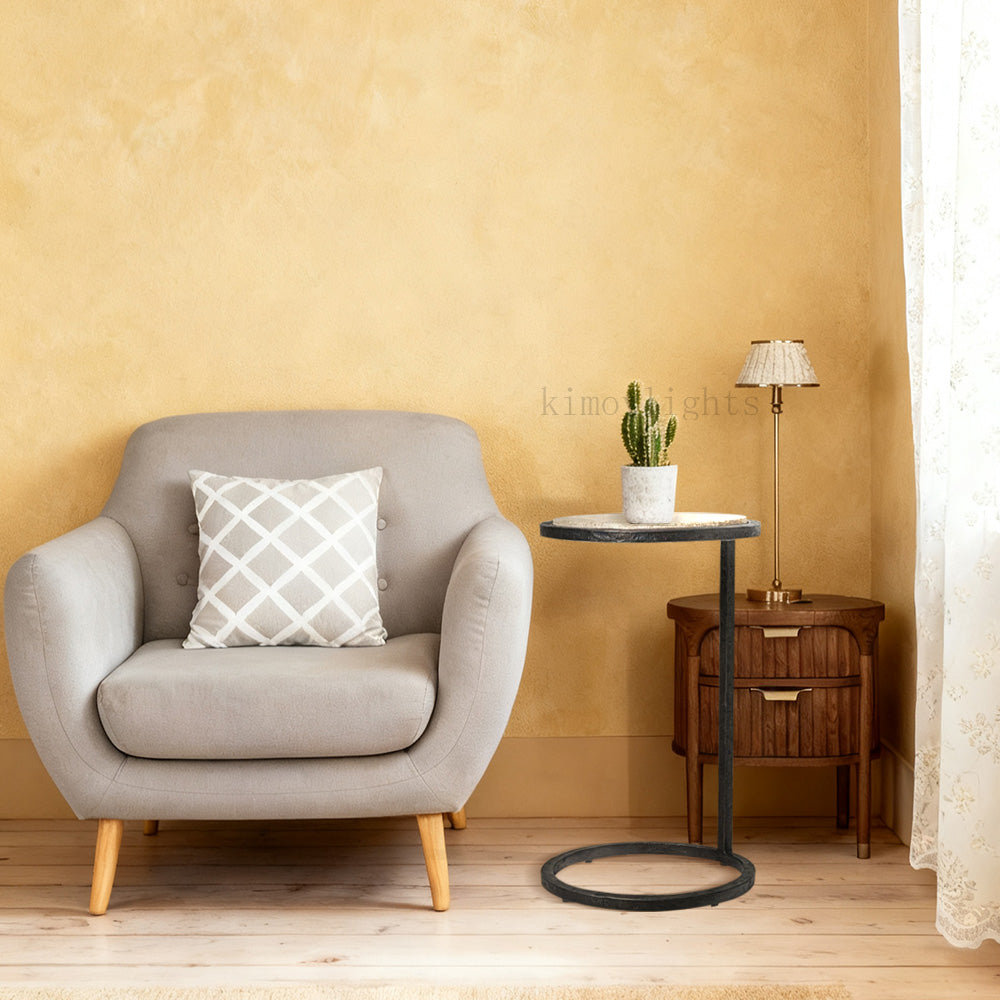 SalVerve Stone Round C Table