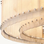 Mara Alabaster Round Chandelier 60"