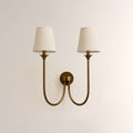 Saylor 2 Light Curved Arm Wall Sconce