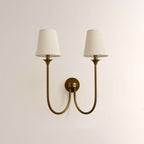 Saylor 2 Light Curved Arm Wall Sconce