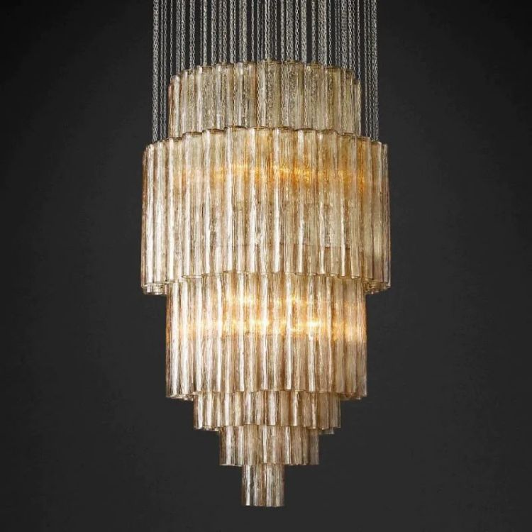  Serena Multi-Tier Round Chandelier 24"D 30"D 55"D