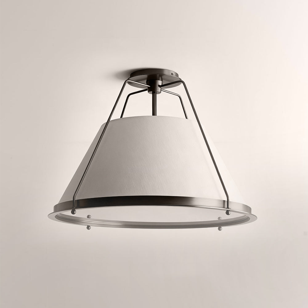 Sheirz Linen Flush Mount