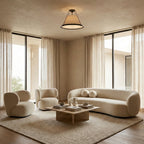 Sheirz Linen Flush Mount