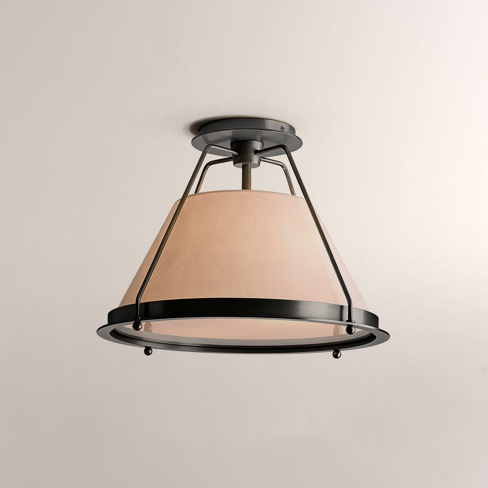 Sheirz Linen Flush Mount