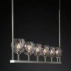 Kelly Glass Linear Chandelier 60''