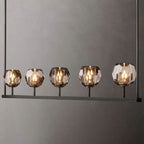 Kelly Glass Linear Chandelier 48''