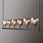 Kelly Glass Linear Chandelier 60''