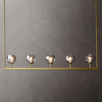 Kelly Glass Linear Chandelier 48''