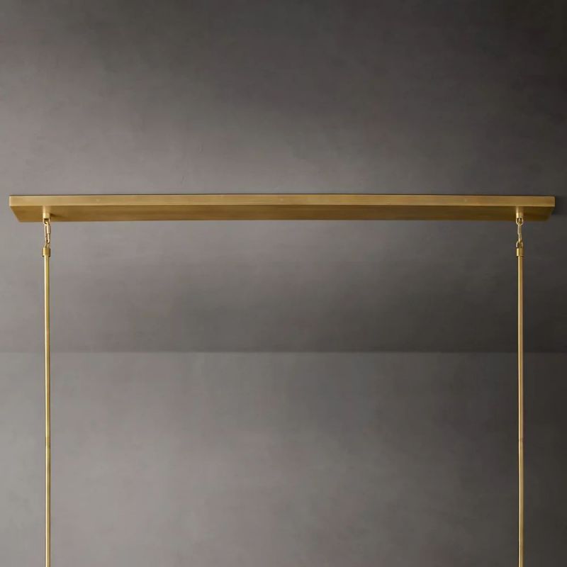Kelly Glass Linear Chandelier 48''