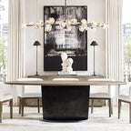 Kelly Glass Oval Chandelier 72''