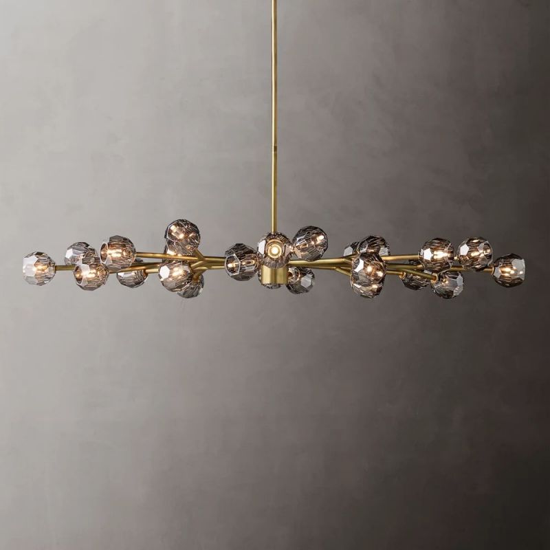 Kelly Glass Oval Chandelier 72''