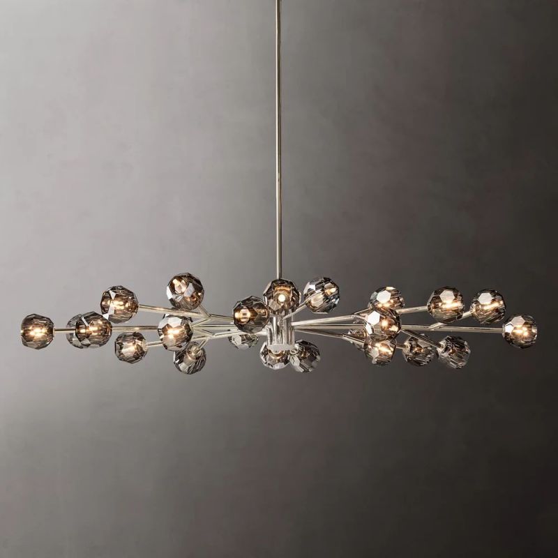 Kelly Glass Oval Chandelier 72''