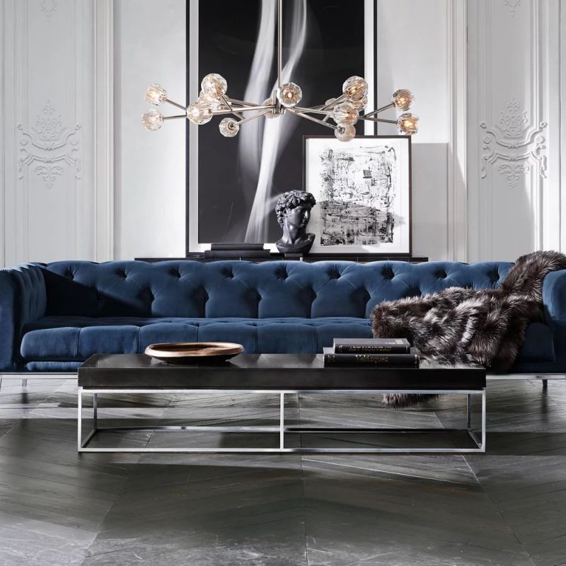 Kelly Glass Round Chandelier 72''