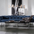 Kelly Glass Round Chandelier 48''