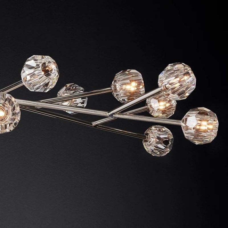 Kelly Glass Round Chandelier 72''