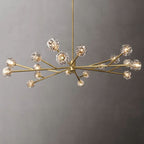 Kelly Glass Round Chandelier 72''