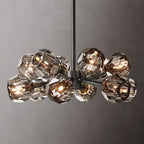 Kelly Glass Round Chandelier 24''