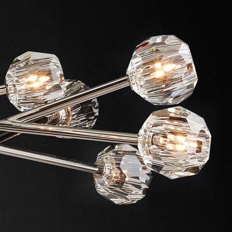 Kelly Glass Round Chandelier 72''