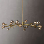 Kelly Glass Round Chandelier 72''