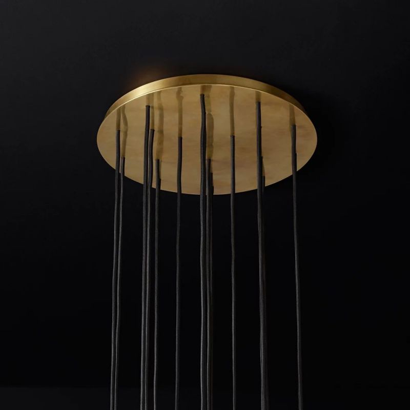 Kelly Glass Round Cluster Chandelier 19''