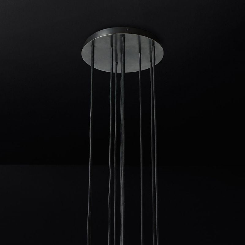 Kelly Glass Round Cluster Chandelier 14''