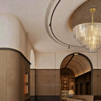 Chan Smoke Round Chandelier 41"