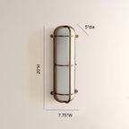 Solara Ribbed Glass Wall Sconce