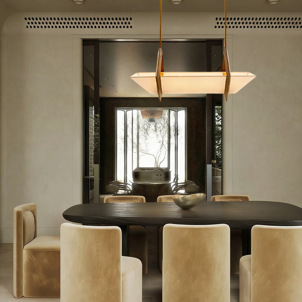 Spencer Fabric Linear Chandelier