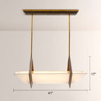 Spencer Fabric Linear Chandelier