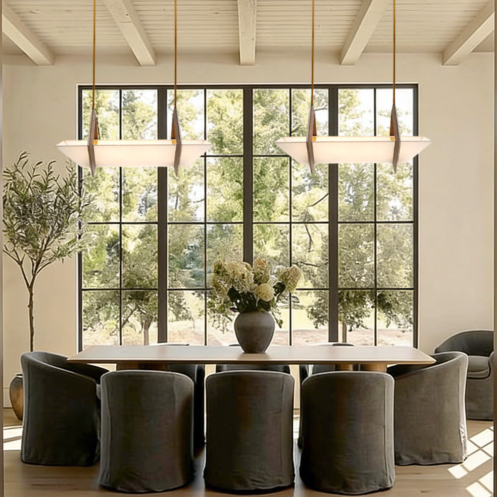 Spencer Fabric Linear Chandelier