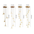 Staircase Chandelier Ideas Art Ceramic Flower Ceiling Light