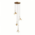 Staircase Chandelier Ideas Art Ceramic Flower Ceiling Light