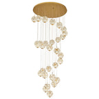 Staircase Crystal Chandelier Modern Luxury High Ceiling Light